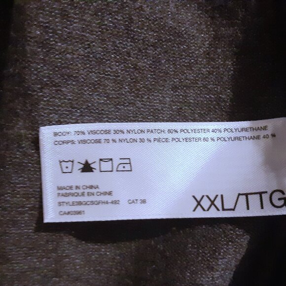 Alfred Sung Charcoal Gray Long Sleeved Draped Style Cardigan Sweater Size XXL - Picture 5 of 5